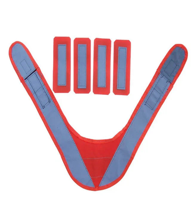 High-visibility reflective shoulder cover for Ruxton tablet harness